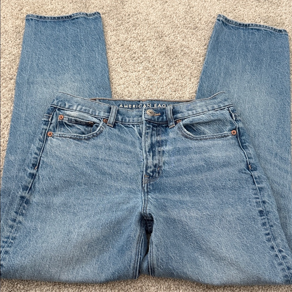 American Eagle super high-rise ankle straight jeans 4L - Picture 3 of 8